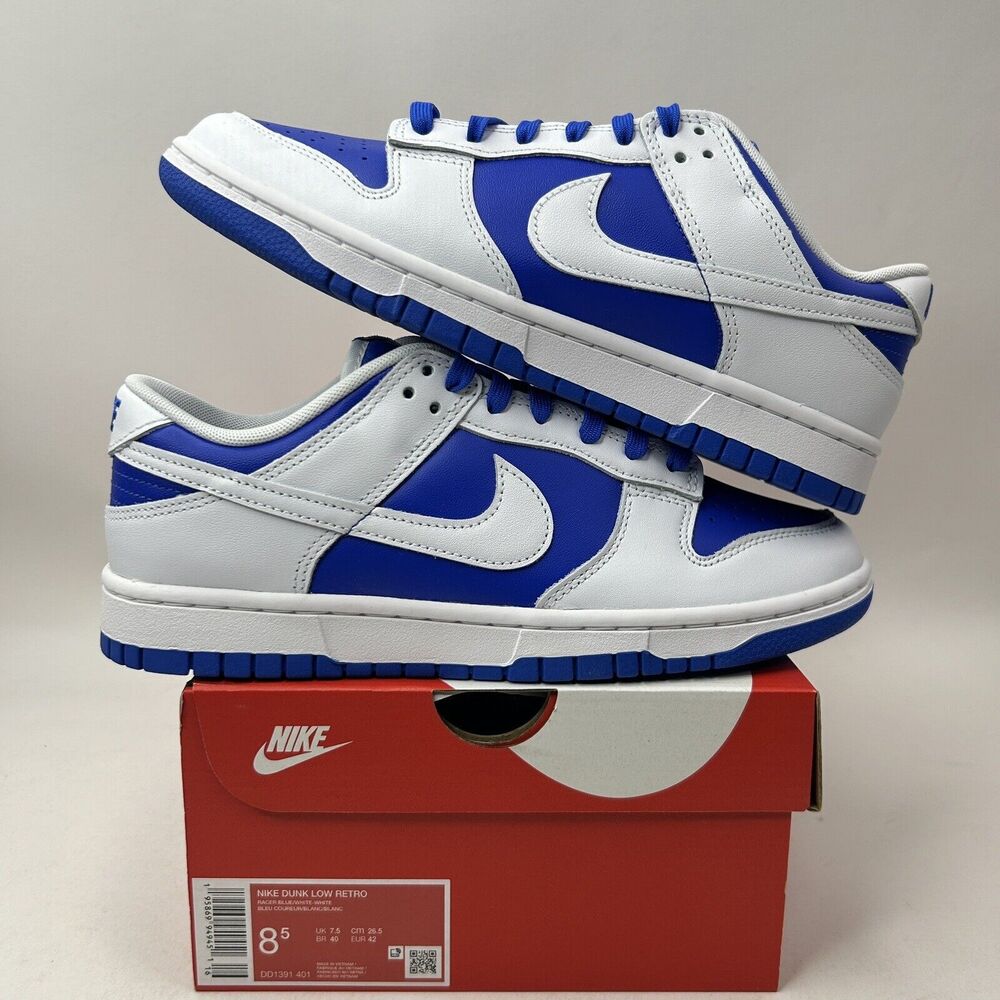 Nike Shoes Dunk Low Retro “Racer Blue” 2023 - Picture 1 of 5